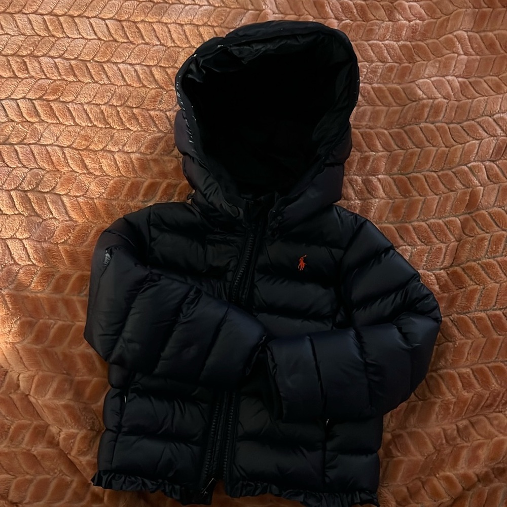 Toddler Girl Polo Puffer Coat